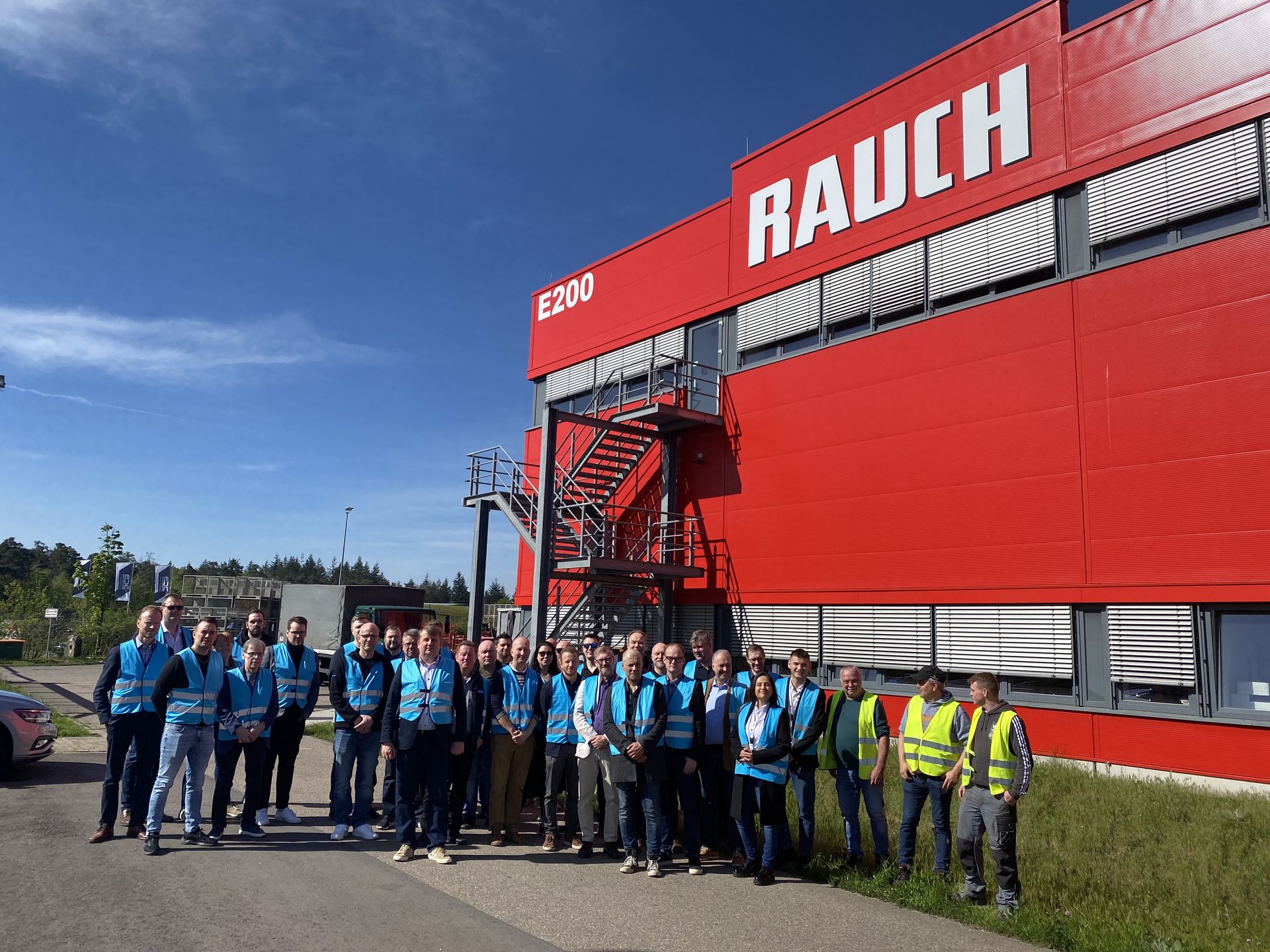 Paintexpo visit to Rauch with Caldan Conveyor A/S