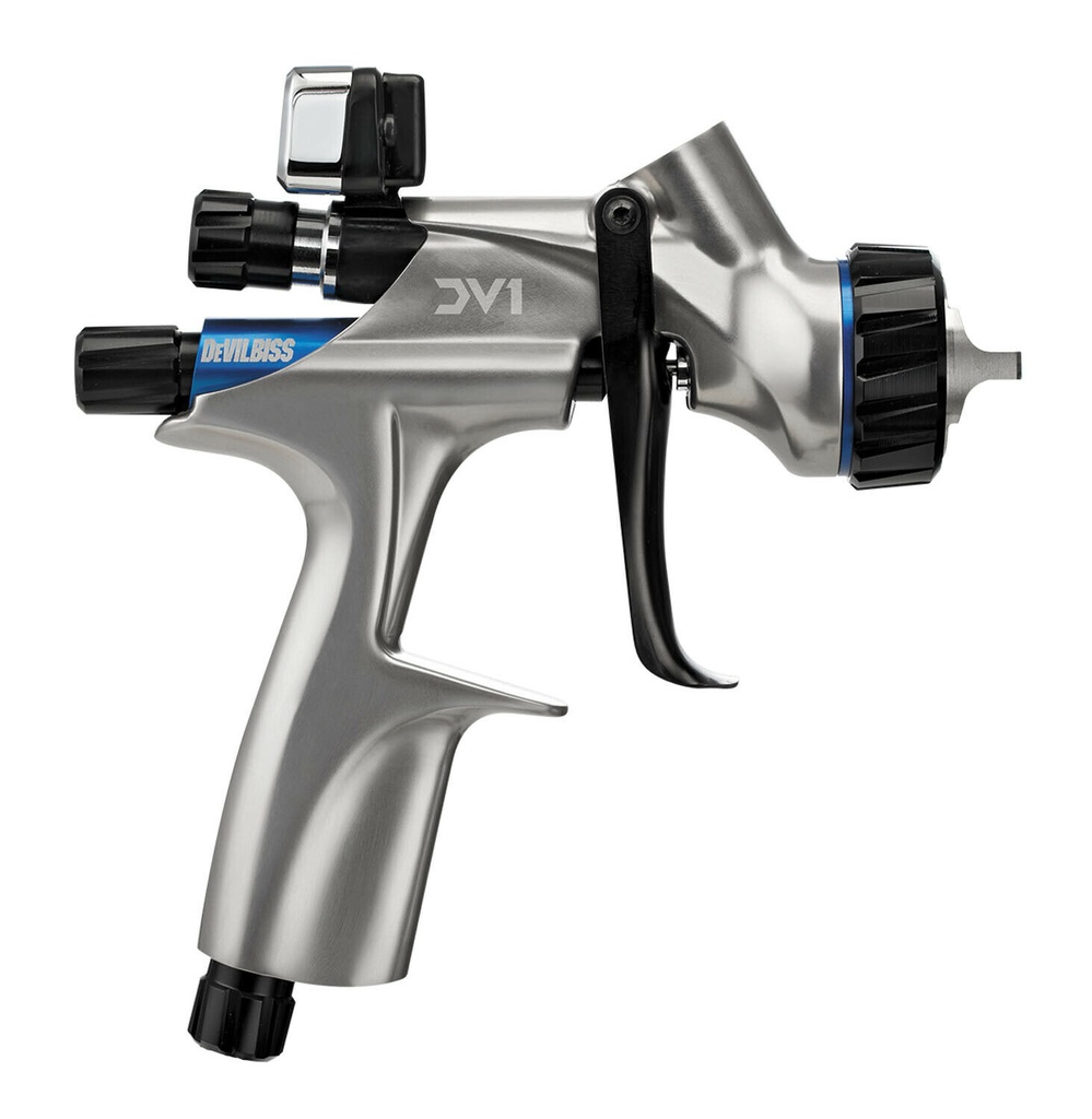 DEVILBISS DV1 DIGITAALIMITTARILLA, ILMAN YLÄSÄILIÖTÄ,  1.4 MM NESTESUUTIN, BASE COAT