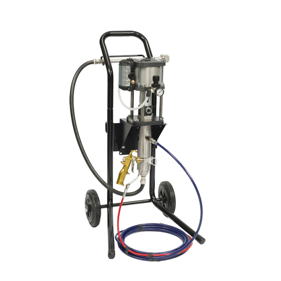 Binks MXL korkeapainepumppu 4/32 AL kärrymalli, kaksi säädintä