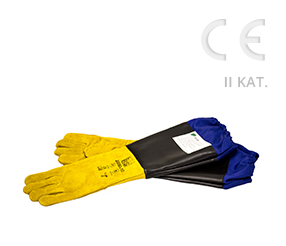 [RE-CA0TOB0388] Hiekkapuhallus hanskat, Resin, RES-MAX, pitkä varsi