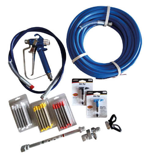 [GE-KIT-AIRLESS-G] Tarvikesarja laukussa - Airless