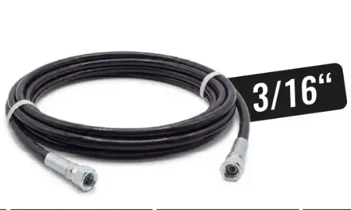 [GE-MA-EF-W1-3/16-7.5-SS] Easyflex korkeapaineletku 3/16" 7,5 M WP 430bar teräskudos